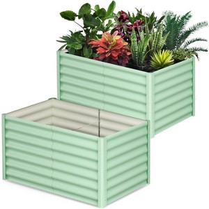 CuisinSmart Outdoor Rectangular Raised Garden Bed, Rectangular Planter Raised Beds for Plants, Vegetables and Flowers - 1 of 4