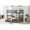 Streamdale Full over Full Bunk Bed with Drawers, Convertible Beds, Gray - 4 of 4