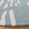 Rodeo Drive RD179 Hand Tufted Indoor Area Rugs - Ivory/Blue - 6' Round - Safavieh - 2 of 3