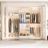 Aheaplus 96'' W Closet Organizer with 13 Shelves, DIY Closet System with Drawers and Hanging Rods - 3 of 4