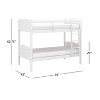 Twin Over Twin Alexis Wood Arch Bunk Bed - Hillsdale Furniture - image 3 of 4