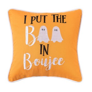C&F Home 10" x 10" I Put The Boo In Boujee Halloween Small Petite Throw Pillow - 1 of 4