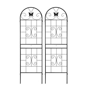 Metal Garden Trellis, 2 Pack Metal Trellis for Climbing Plants, Indoor/Outdoor Plant Trellis for Potted Plants, House Plants, Climbing Vines - 1 of 1