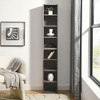 NicBex Tall Slim Bookshelf Multi-functional Bookcase with 8-Tier Shelves,Books Storage Tower Rack Organizer for Office,Bedroom - 3 of 4