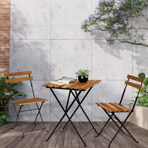 Folding patio bistro table target hot sale