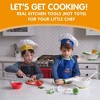 Curious Chef 4 Pieces Kids Apron Set for Toddlers, Oven Mitts and Chef’s Hat, Real Kitchen Wear Cooking Kit - 2 of 4