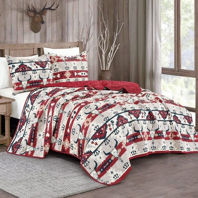 ESCA Mazhira 3 Piece Bedspread (reversible)