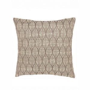 Summer Flora Mocha Indoor Outdoor Pillow - 1 of 4