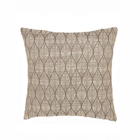 Summer Flora Mocha Indoor Outdoor Pillow - image 1 of 4