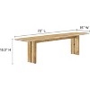 Modway  Amistad 72 Inch Wood Bench - 2 of 3