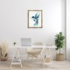 Stupell Industries Modern Blue Hummingbird Flying Floating Frame Canvas Art - 3 of 4