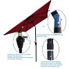 Maria 6x9 ft uv-cut Patio Cantilever Umbrella with Crank and Push Button Tilt without flap, Outdoor Furniture - Maison Boucle - 4 of 4
