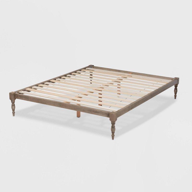 Iseline Wood Platform Bed Frame - Baxton Studio, 4 of 11