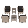 UPTIOT 6-Piece Wicker Outdoor Patio Conversation Set - 4 of 4