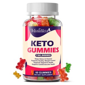 Keto ACV Gummies - Weight Loss Gummies for Women & Men - Fat Burner, Appetite Suppressant - 60 Count - 1 of 4