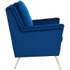 Cerise Mid Century Arm Chair - ACH5100 - Navy/Gold - Safavieh - 4 of 4