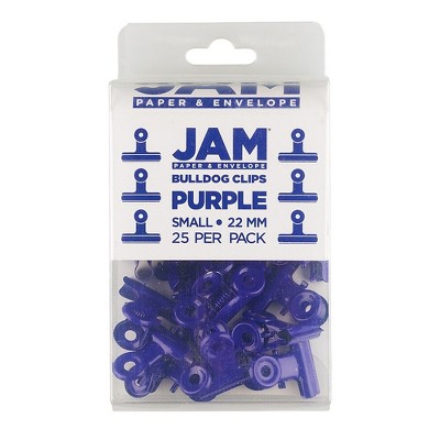 JAM Paper Bulldog Clip Purple 21632818