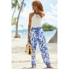 LASCANA Women's Belted Floral Pants Floral - image 2 of 4