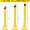 Safety Bollard2/4/6 Packs, 36/42/48 Inch Height Bollard Post, 4.5 Inches Diameter Steel Pipe, Yellow Safety Steel Bollard for Traffic-Sensitive Area - 4 of 4