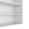 GlasFlength Kitchen Storage Kitchen Wall Cabinet Open Shelves Cabinet Rectangular Storage Cupboard for Kitchen, White, 12"*36"*30" - 4 of 4