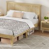 Coucheta Bed Frame with Natural Rattan Headboard, Sturdy Metal Platform & Wooden Slats, Boho Cane Style, No Box Spring Needed, Mattress Foundation - 4 of 4