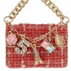 CTM Women's Tweed Handbag Bag Charm - 3 of 3