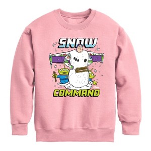 Boys' - Disney - Snow Command Graphic Long Sleeve Fleece Sweatshirt - 1 of 3