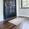 HomeRoots 3' X 5' Gray and Silver Abstract Area Rug - 2 of 4