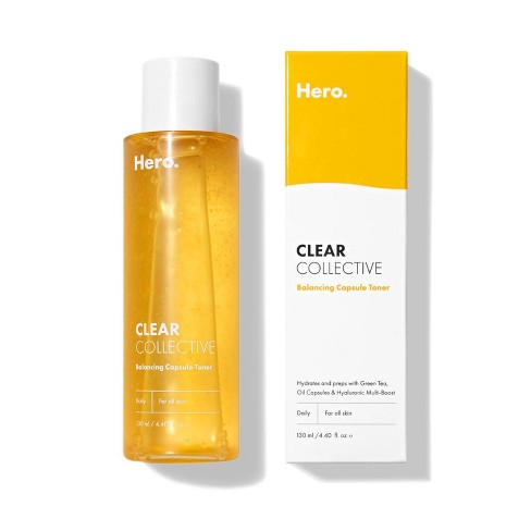 opbevaring generøsitet Tæt Hero Cosmetics Clear Collective Balancing Capsule Toner - 130ml : Target