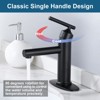 WOWOW Single Handle Single Hole Bathroom Faucet with Drain Kit Included - 4 of 4