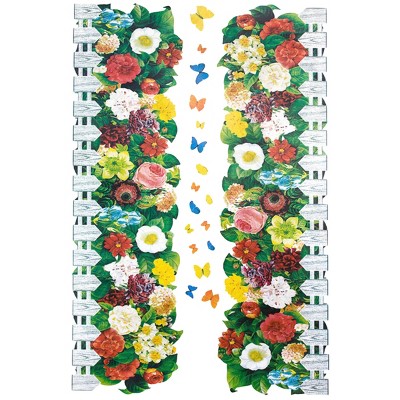 Slickblue Flourish Fence Vinyl Wall Decals – Add Nature’s Charm to Your Home 23.6 x 35.9 inch