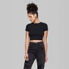 Women's Short Sleeve Cropped T-Shirt - Wild Fable™ - image 3 of 4