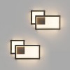 Runesay 2-Pack Modern Indoor Wall Sconce 20W Aluminum Up and Down LED Modern Black Wall Sconce (Warm White Light, 3000K) - 2 of 4