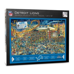 NFL Detroit Lions Joe Journeyman Seek and Find Puzzle - 500pc - 1 of 4