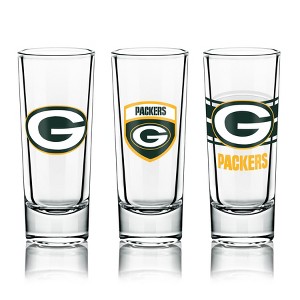 NFL Shot Glass, 6-Pack Set, with Multiple Designs - Green Bay Packers - 1 of 1