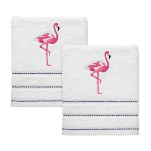 Izod Flamingo 2-Pack Hand Towel Set - 1 of 4