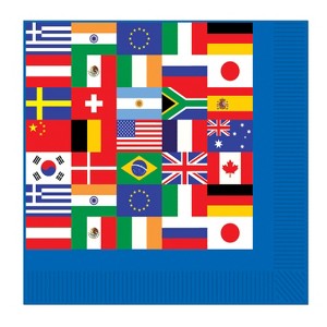 Beistle International Flag Beverage Napkins, 64 napkins Multicolored - 1 of 1