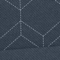 geo quilted navy