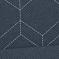 geo quilted navy