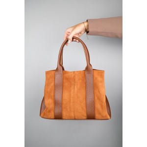 Thresh - Cognac Suede Leather Shoulder Bag (Women) | Forever & Always Shoes - 1 of 4