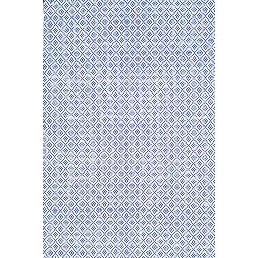 (5' x 8') Cotton Hand Loomed Diamonds Cotton Trellis Area Rug Blue (5' x 8') - nuLOOM