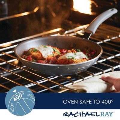 Gray Aluminum Nonstick 10-Inch Frying Pan with Ceramic Coating