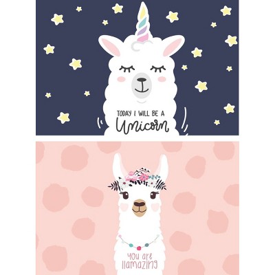 Unicorn and Llama Placemat Set of 2 - A & A Story