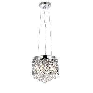 Elegant Lighting Tully 4 lights pendant in chrome - 1 of 4