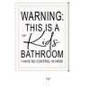 HomeRoots Kids Bathroom White Framed Print Bathroom Wall Art - 3 of 4