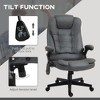 PAGED Computer Chair, 6 Point Vibrating Massage Office Chair with Heat, Executive Desk Chair with Reclining Backrest, Padded Armrests - 3 of 4