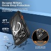 IPhone 17 Pro Max 6.9-inch Waterproof Protective Case,Dustproof and Shockproof, Screen Protector,Compatible with MagSafe Magnetic System (Black) - 4 of 4
