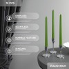 10 inch Taper Candles Set of 12 - Tall Candles Unscented - Tapered Candle Sticks - 4 of 4