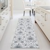 Washable Vintage Floral Print Living Room Rugs, Retro Accent Non Slip Large Carpet for Bedroom Home Office - 3 of 4