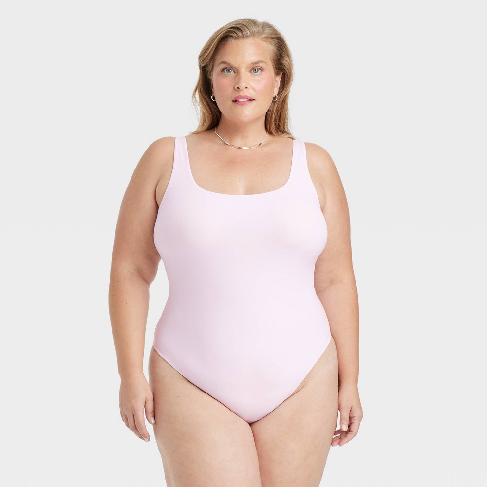 Women's 4-Way Stretch Tank Bodysuit - Auden™ Pink XXL